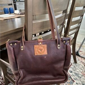 Coastal Hillbilly Leather Goods Brown Tote Bag